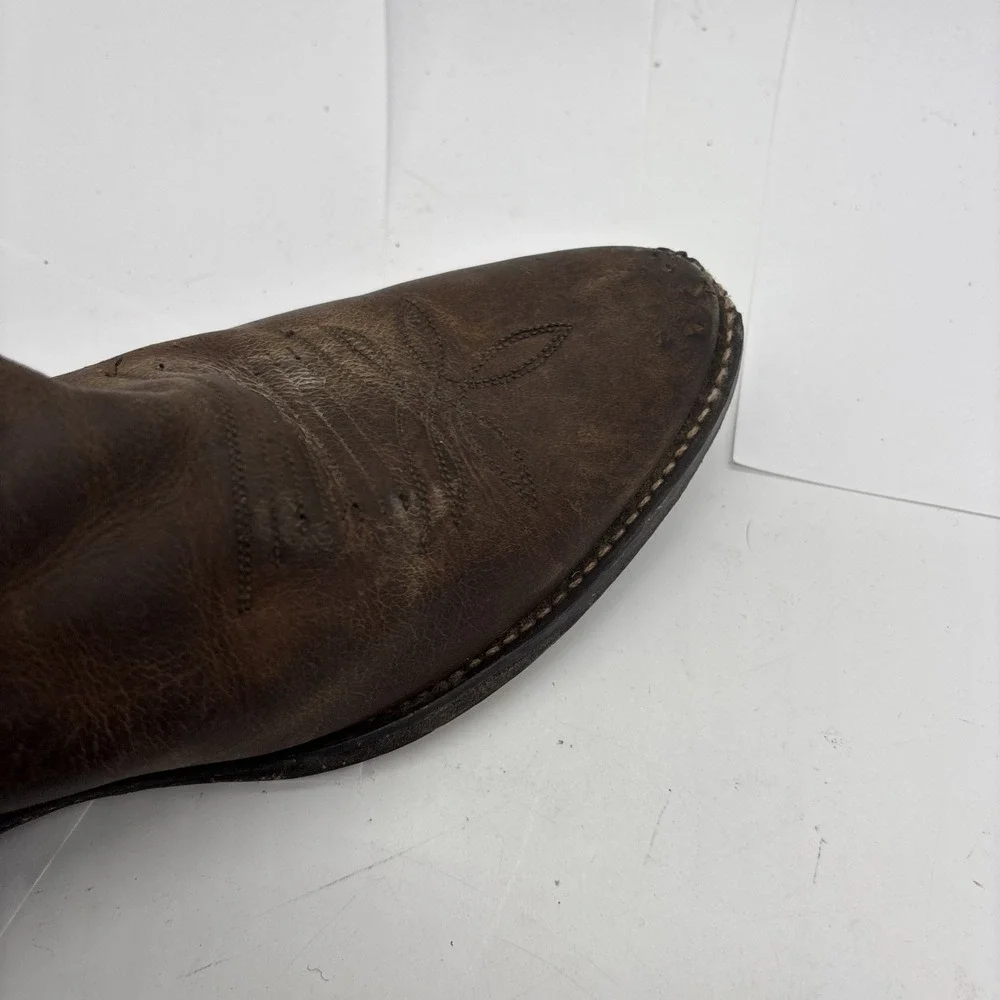 Justin Brown Embroidered Cowboy  Festival Boots Size 5.5 Mexican Men's 6.5/7